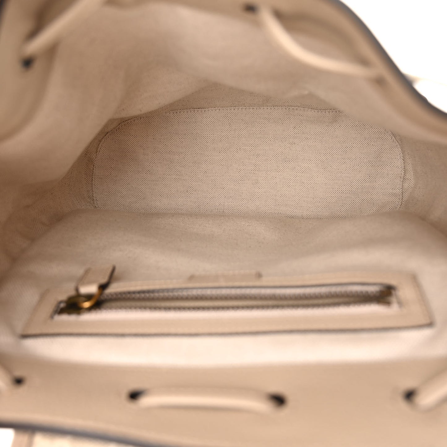 GG Supreme Monogram Azalea Calfskin Retro Interlocking G Buckle Backpack Beige Mystic White