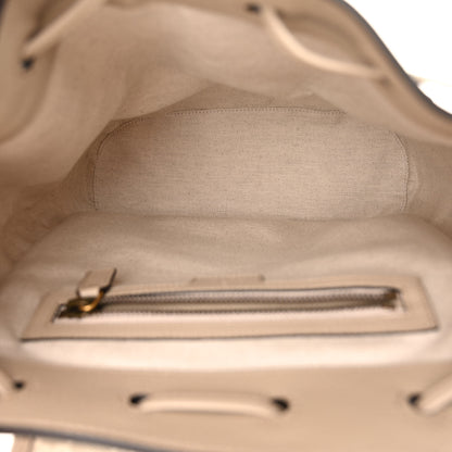 Gucci GG Supreme Monogram Azalea Calfskin Retro Interlocking G Buckle Backpack Beige Mystic White 5 of 11