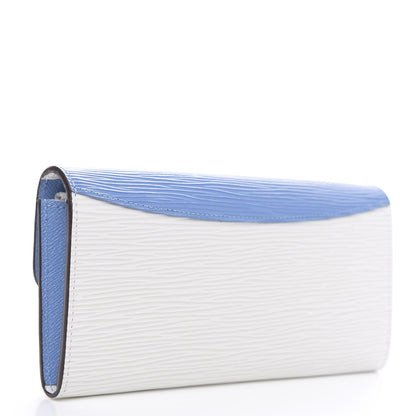 Louis Vuitton Epi Emilie Wallet Blue White 3 of 7