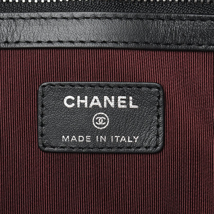 Chanel Caviar Quilted Large Cosmetic Case Black 6 of 8