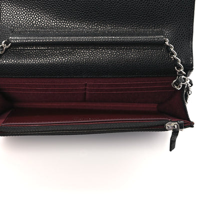 Chanel Caviar Quilted Wallet On Chain WOC Black 5 of 9