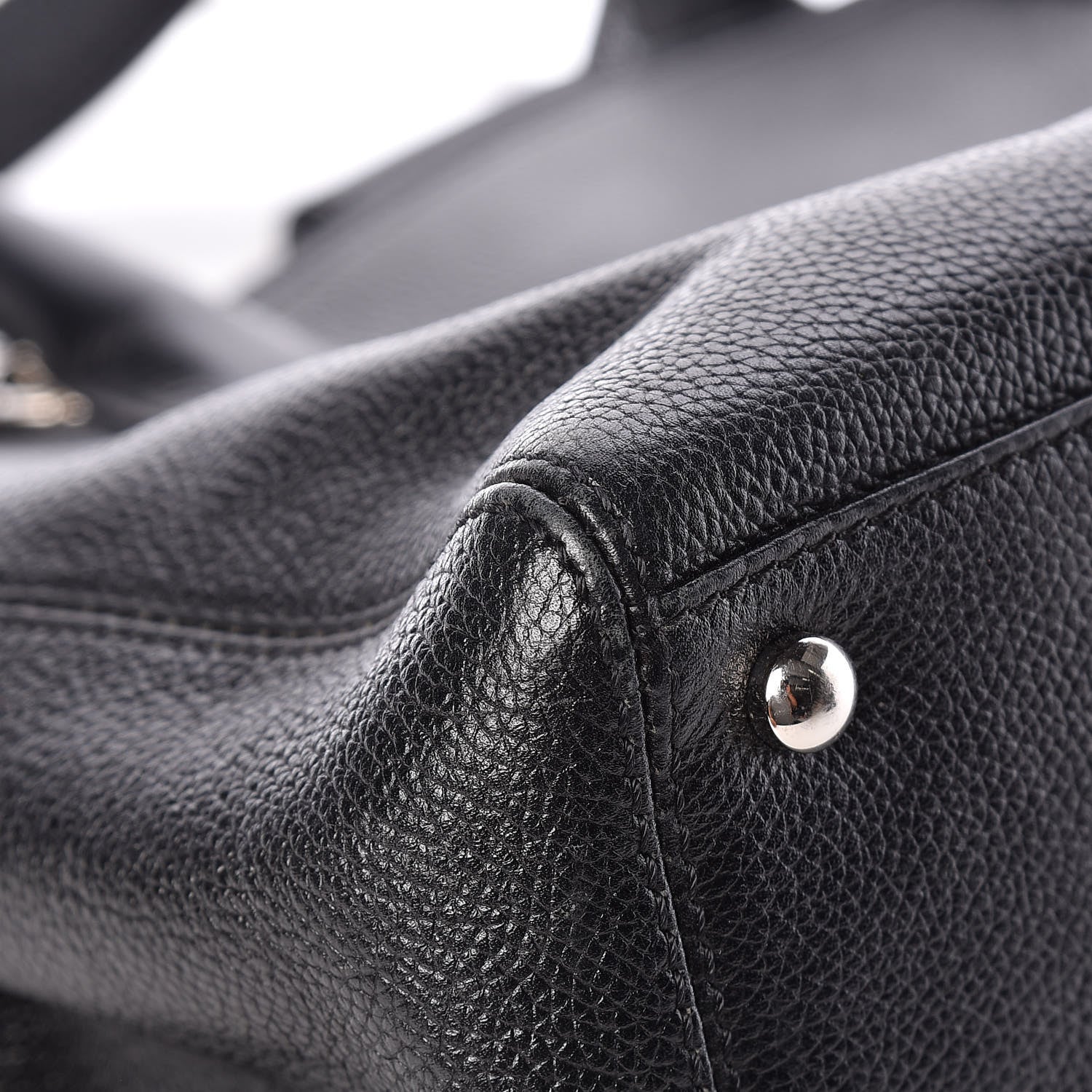 Chanel Calfskin Cerf Executive Shopper Tote Black 13 of 14