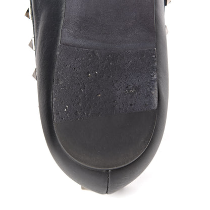Valentino Garavani Calfskin Rockstud Ballerina Flats 38 Black 11 of 13