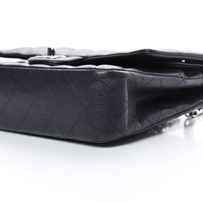 Chanel Lambskin Quilted Medium Double Flap Navy 10 of 17