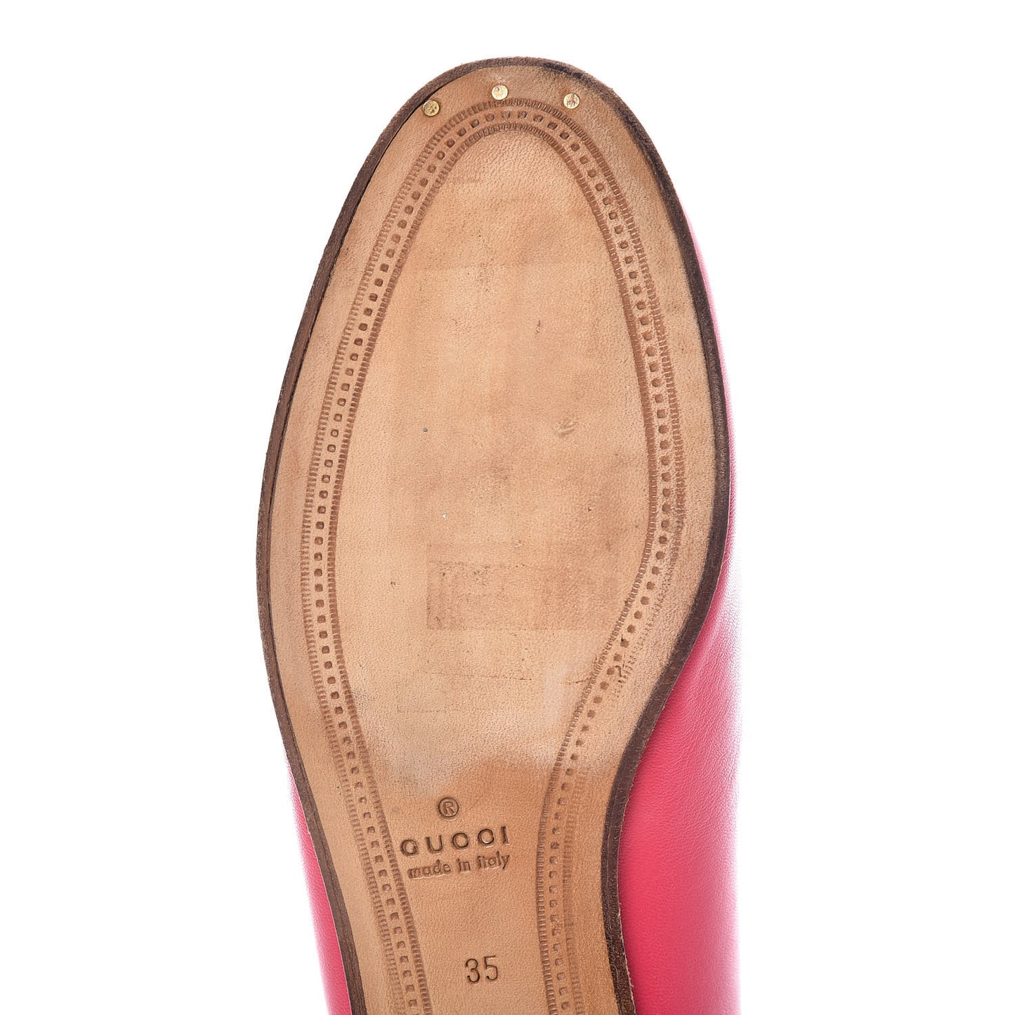 Lambskin Womens Brixton Horsebit Loafers 35 Hot Pink