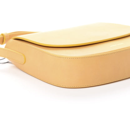 Mansur Gavriel Calfskin Flap Crossbody Bag Yellow 8 of 9