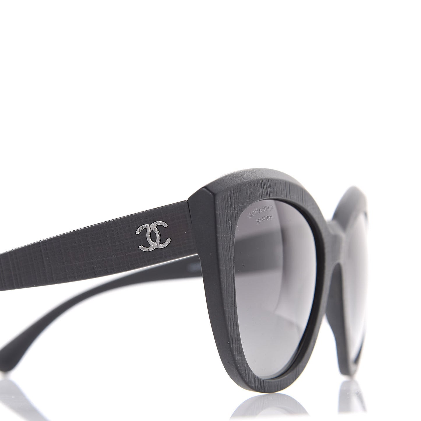 Tweed Effect CC Polarized Butterfly Signature Sunglasses 5332 Black