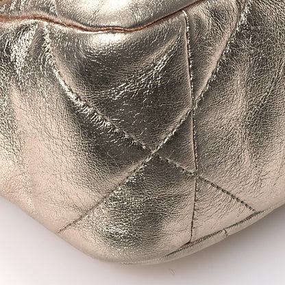 Chanel Metallic Lambskin Quilted Medium Chanel 19 Flap Gold 9 of 11