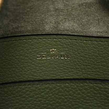 Delvaux Grained Bullskin Gradient Cool Box MM Green Black 6 of 9