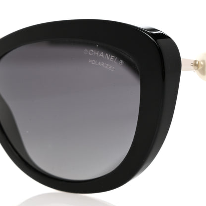 Chanel Polarized Cat Eye Pearl Sunglasses 5340-H Black 5 of 8