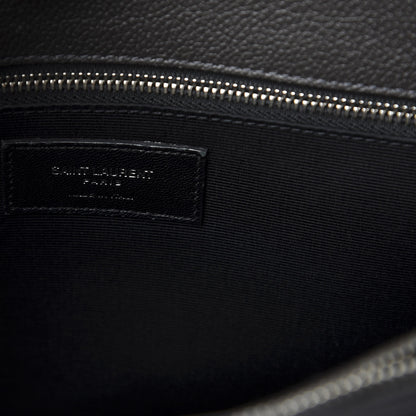 Saint Laurent Grained Calfskin Small Sac De Jour Graphite 8 of 13