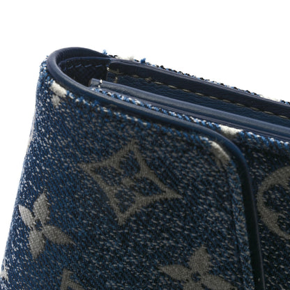 Louis Vuitton Monogram Jacquard Denim Sarah Wallet Bleu 6 of 8