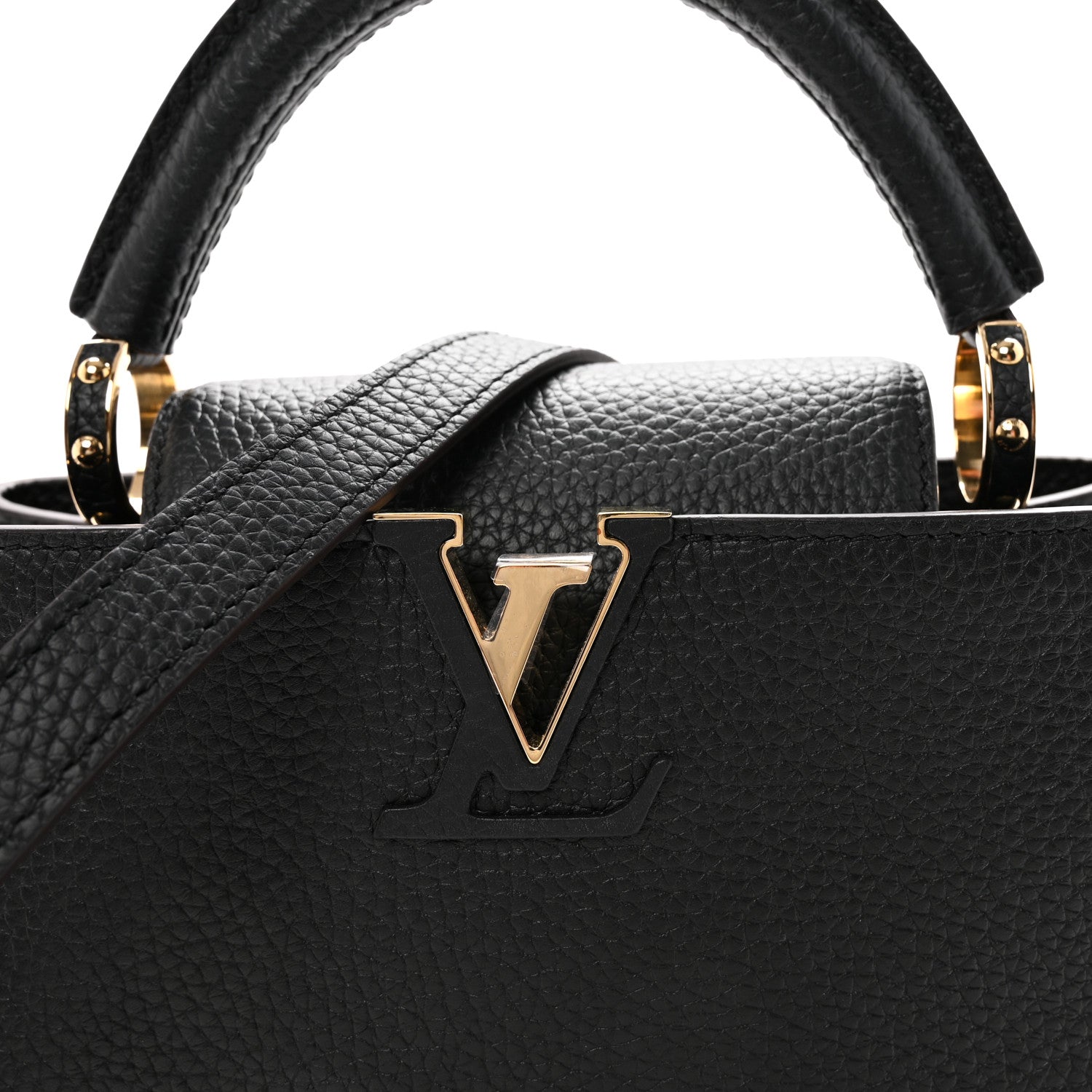 Louis Vuitton Taurillon Capucines BB Black 7 of 9