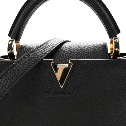 Louis Vuitton Taurillon Capucines BB Black 7 of 9