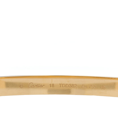 Cartier 18K Yellow Gold LOVE Bracelet 18 3 of 5