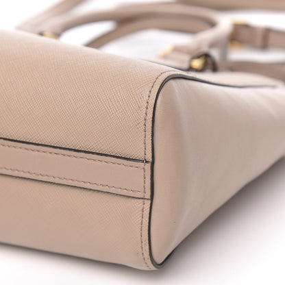 Prada Saffiano Soft Calfskin Small Zippered Tote Cipria 9 of 13