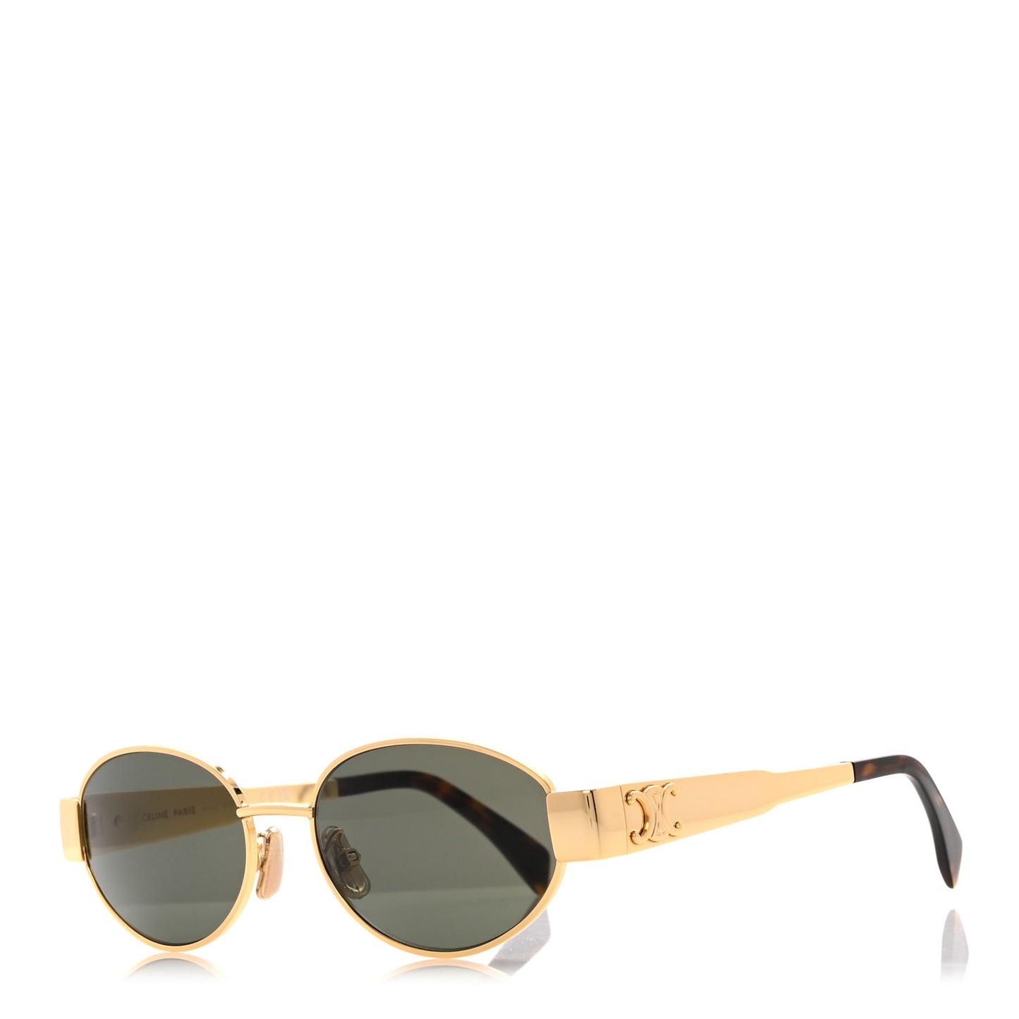 Metal Triomphe 01 Sunglasses CL40235U Gold Green