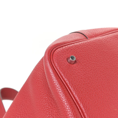 Hermes Taurillon Clemence Picotin Lock 18 PM Rouge Casaque 4 of 13