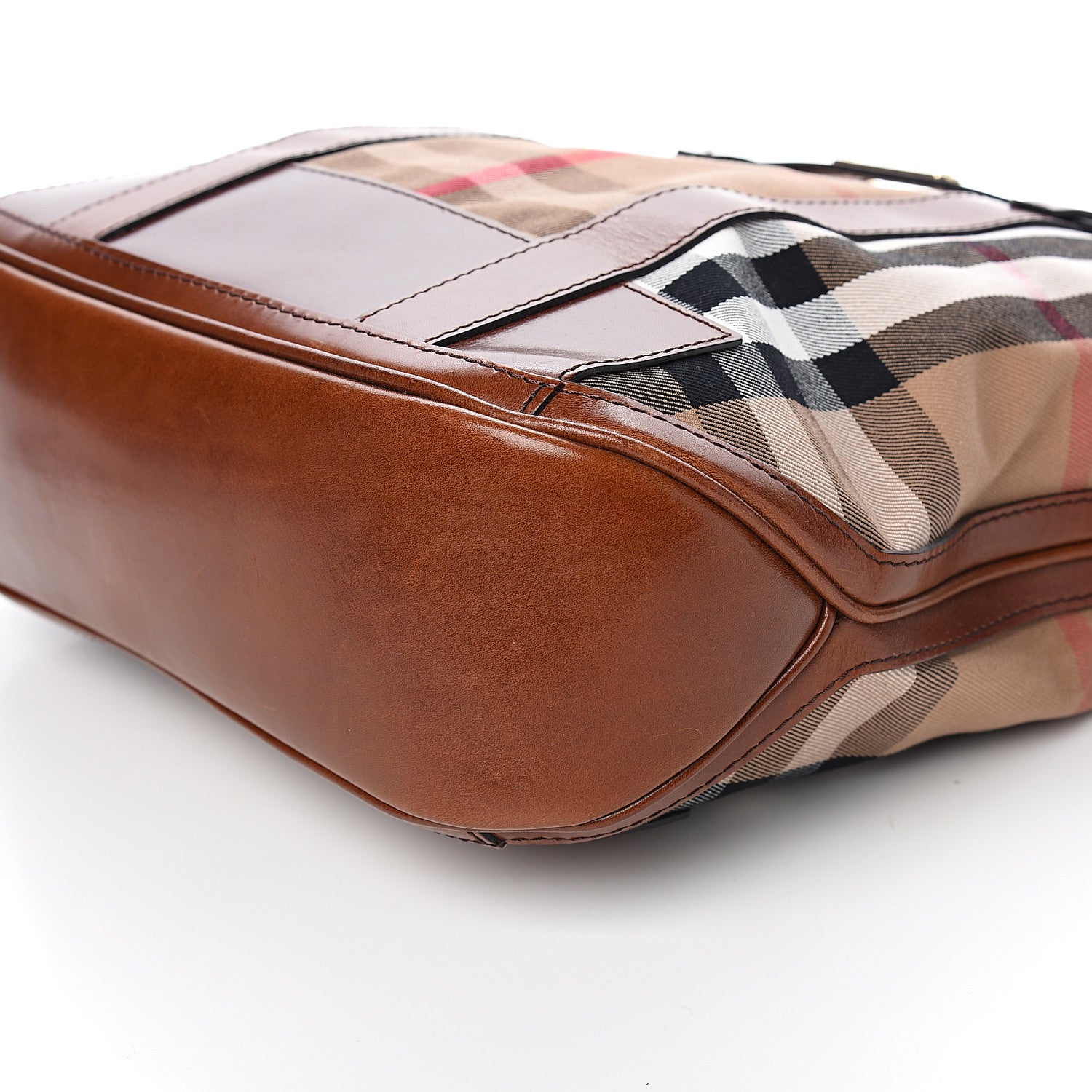 Burberry House Check Tote Dark Tan 9 of 10