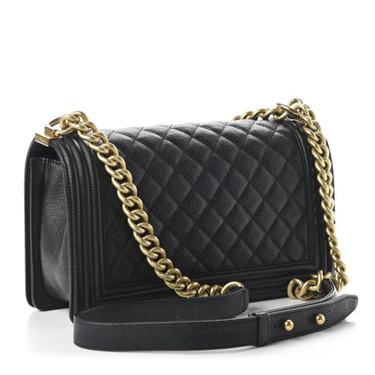 Chanel Caviar Quilted Medium Boy Flap Black 3 of 10