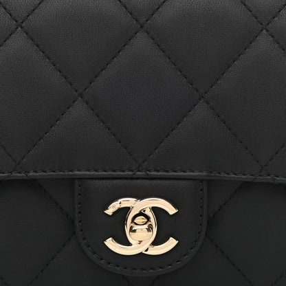 Chanel Calfskin Quilted Small Coco Lady Flap Black 8 of 10