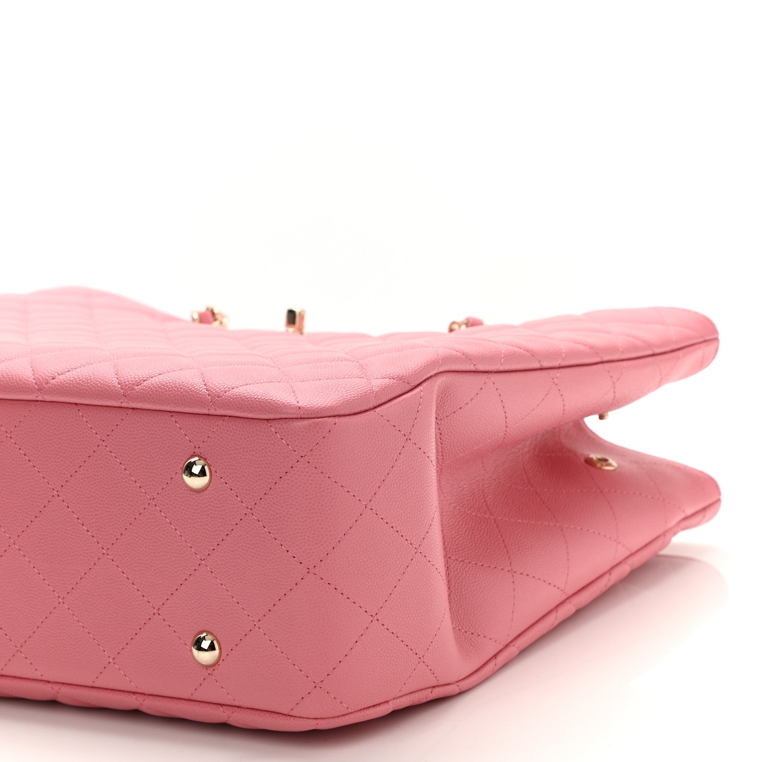 Chanel Caviar Quilted Large Shopping Tote Pink 10 of 10