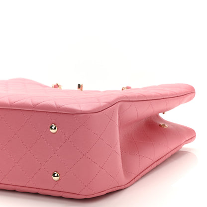 Chanel Caviar Quilted Large Shopping Tote Pink 10 of 10