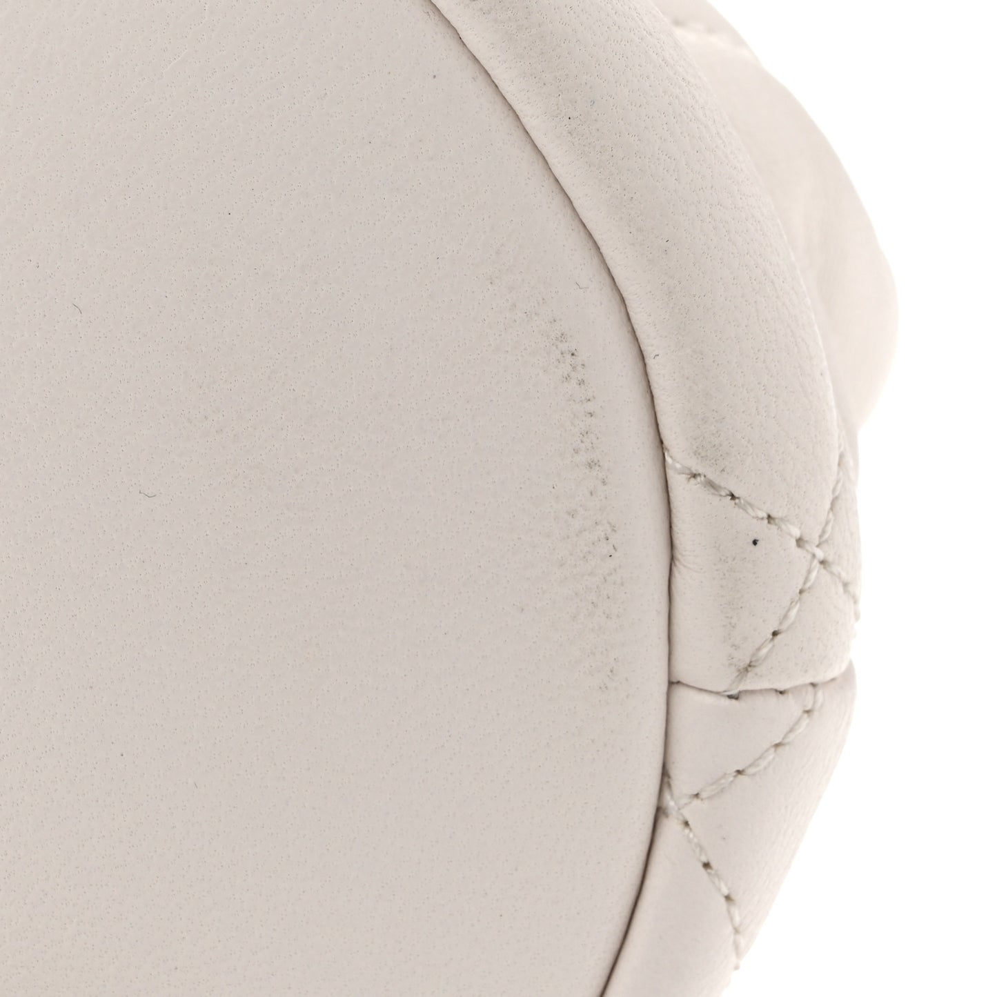 Lambskin Quilted Backpack White