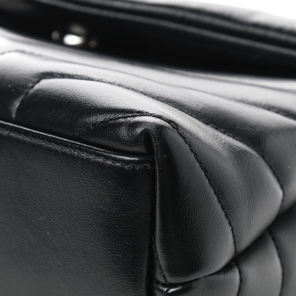 Saint Laurent Calfskin Y Quilted Monogram Small Loulou Chain Satchel Black 11 of 15