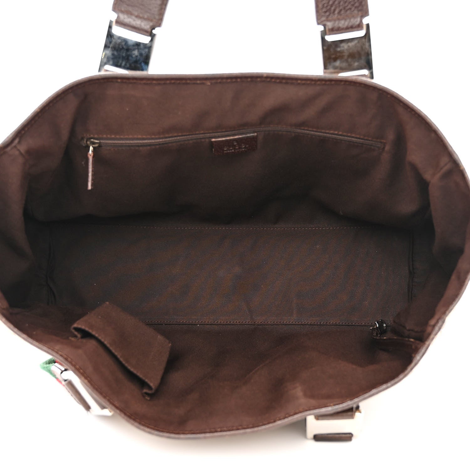 Gucci GG Monogram Web Pop Tote Dark Brown 5 of 10