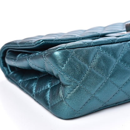 Chanel Metallic Calfskin 2.55 Reissue 225 Flap Turquoise 7 of 14