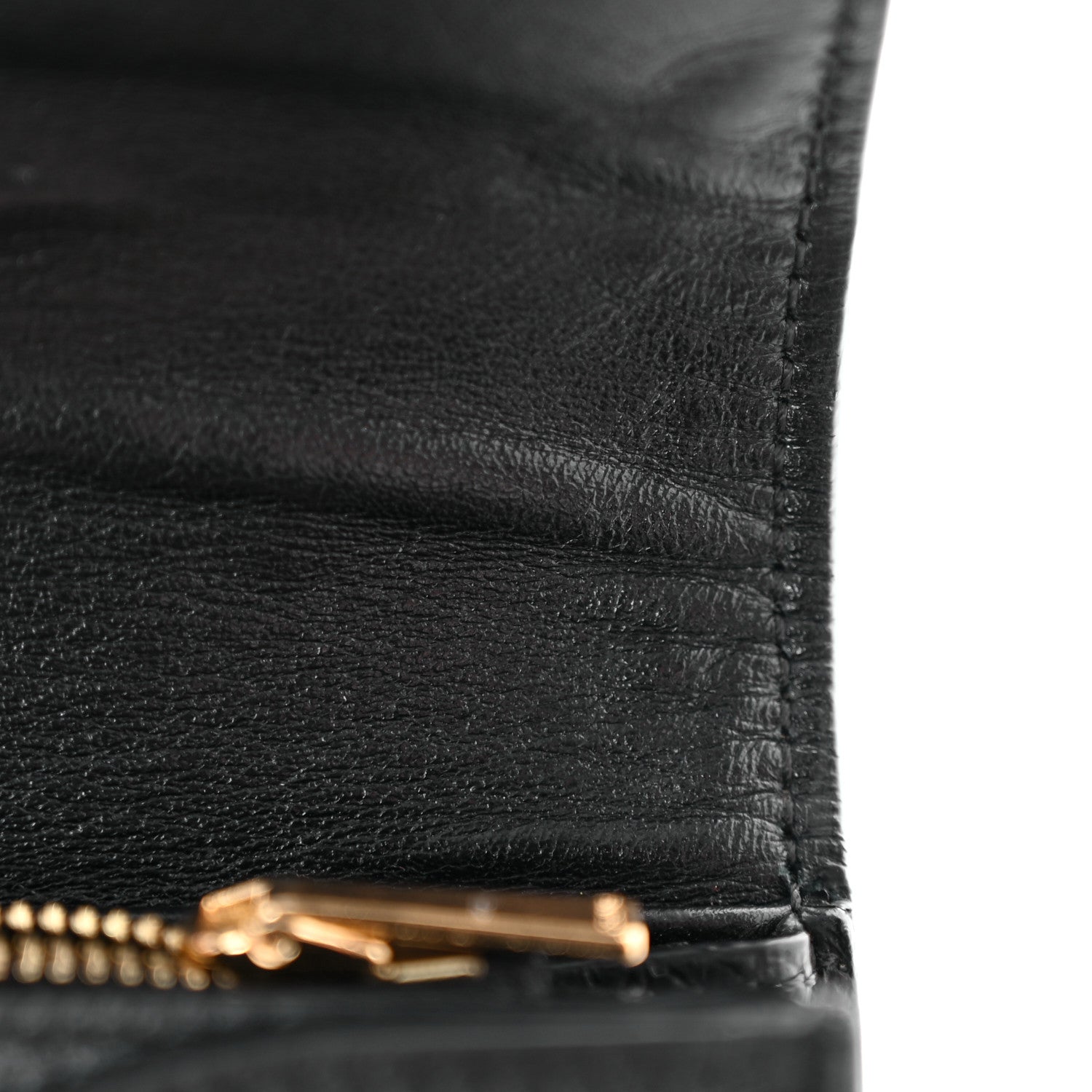 Celine Grained Calfskin Large Flap Wallet Black 16 of 17