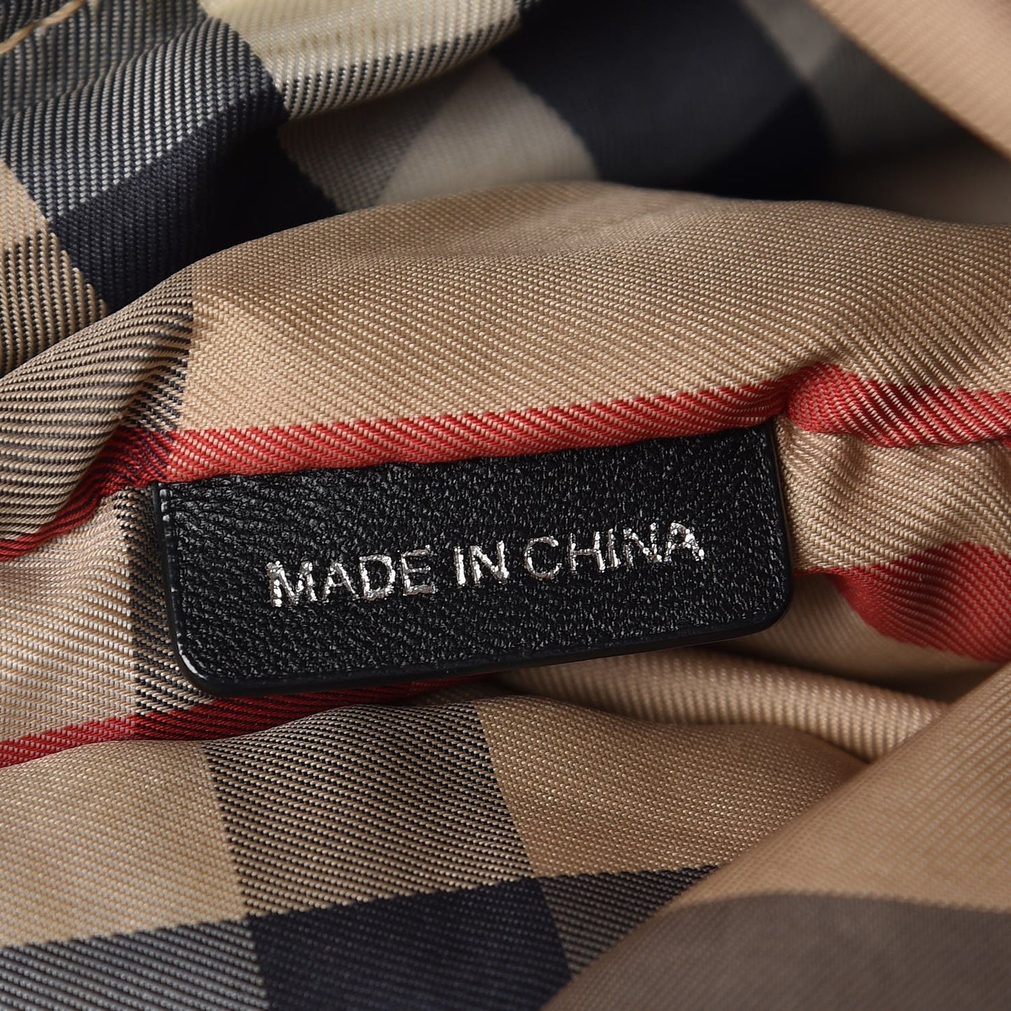 Nylon Check Buckleigh Packable Tote Black