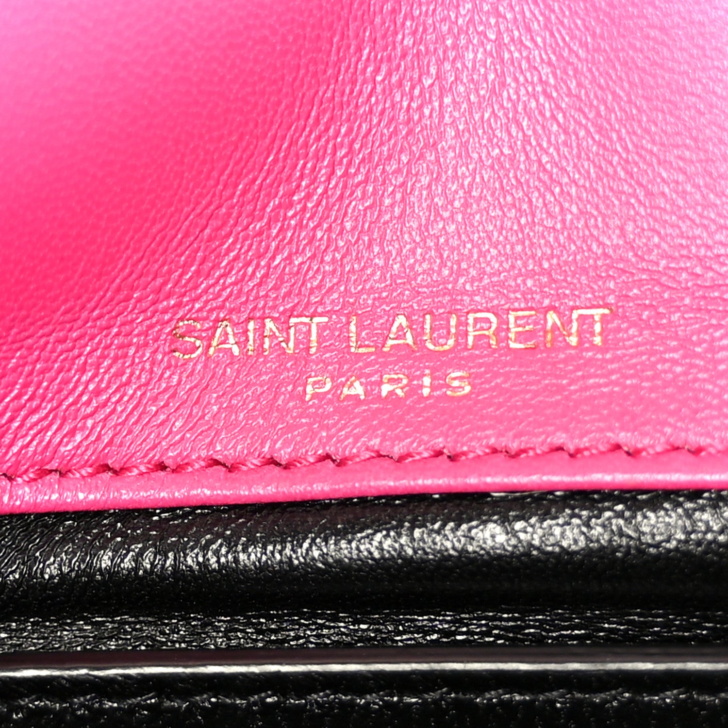Saint Laurent Boucle Tweed Patchwork Monogram Medium Jamie Baguette Magenta 6 of 10
