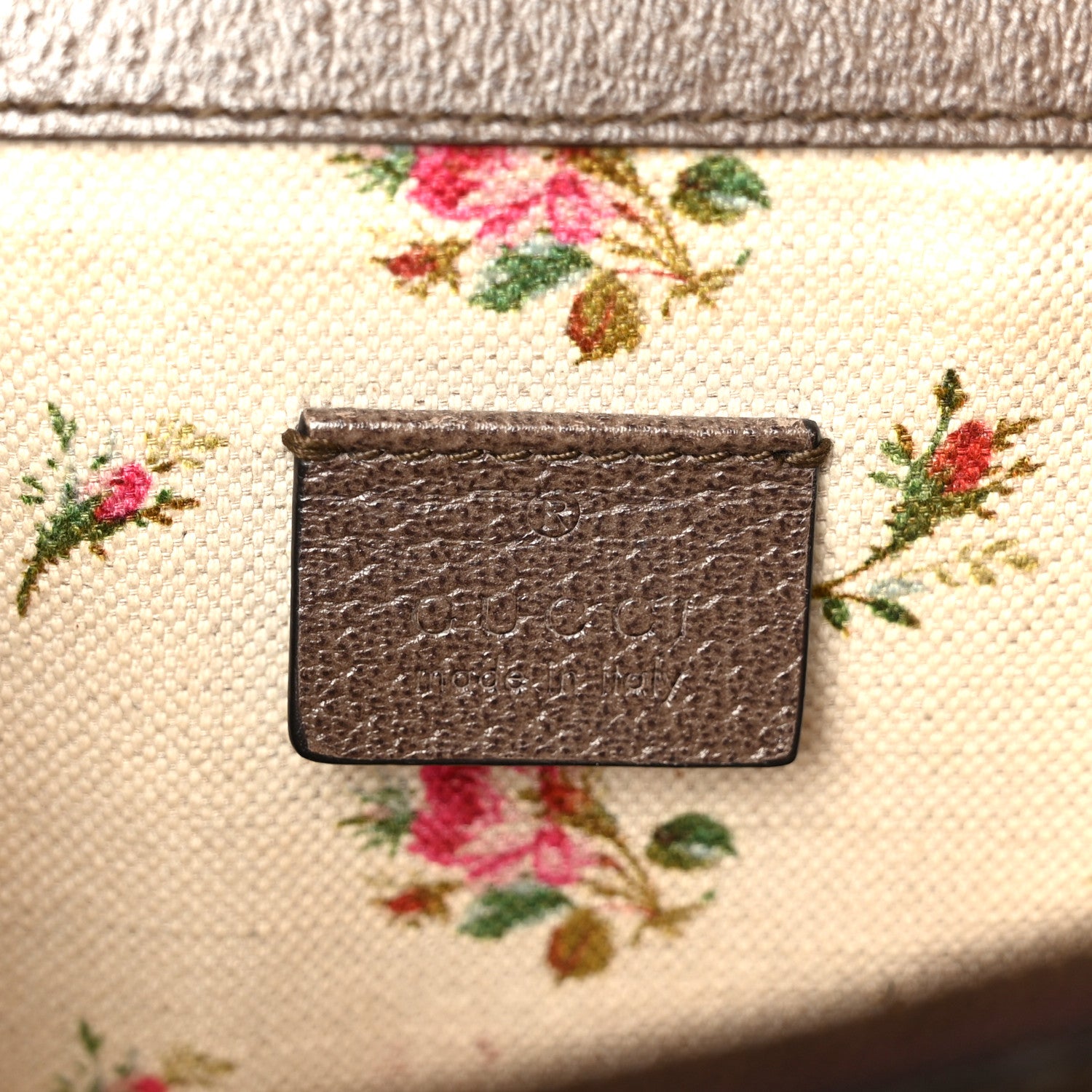 Gucci Textured Calfskin Web Medium Dionysus Shoulder Bag New Acero 6 of 15