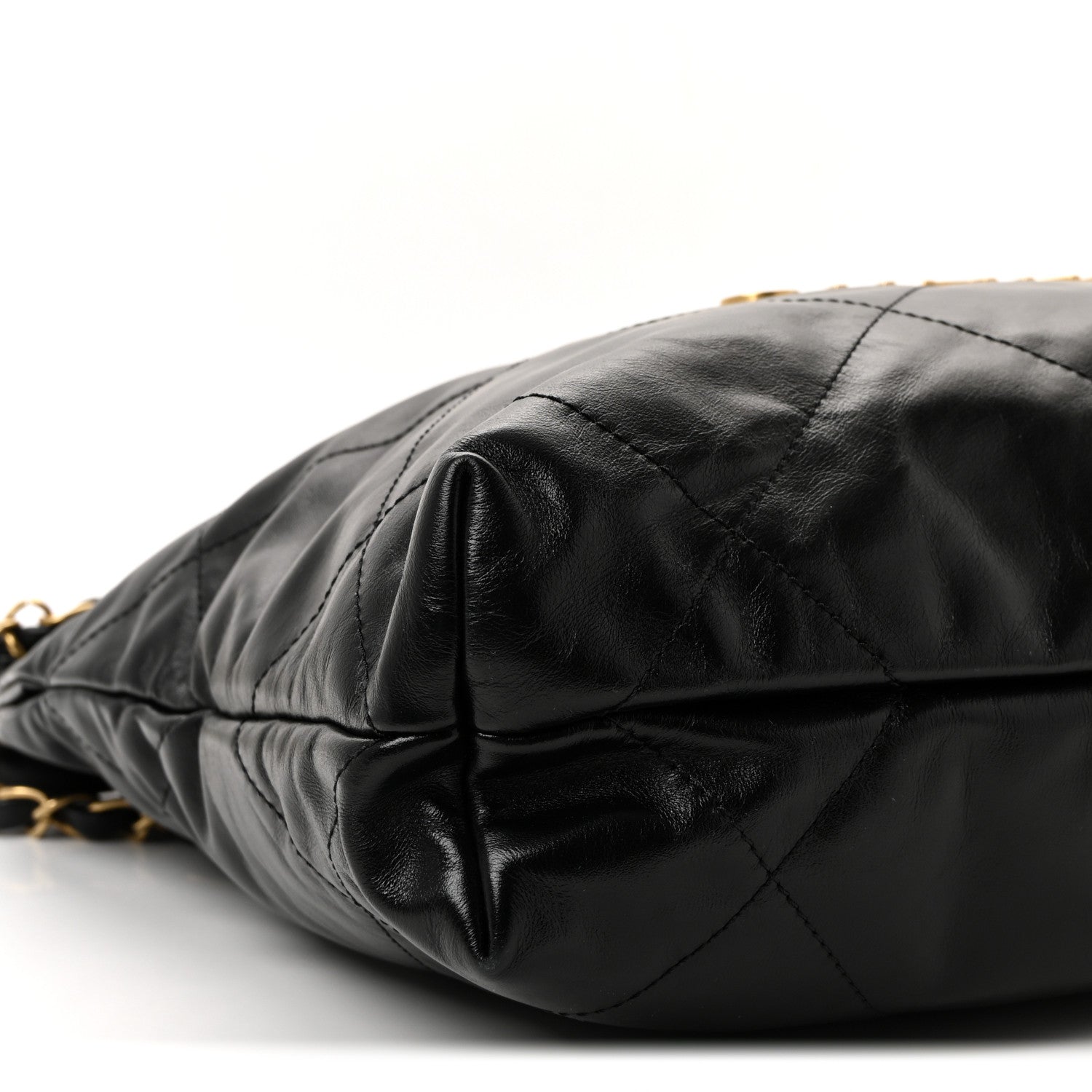 Chanel Shiny Calfskin Quilted Small Chanel 22 Black 11 of 13