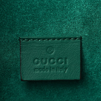 Gucci GG Supreme Monogram Willow Hill Embroidered Small Dionysus Shoulder Bag Emerald 6 of 9