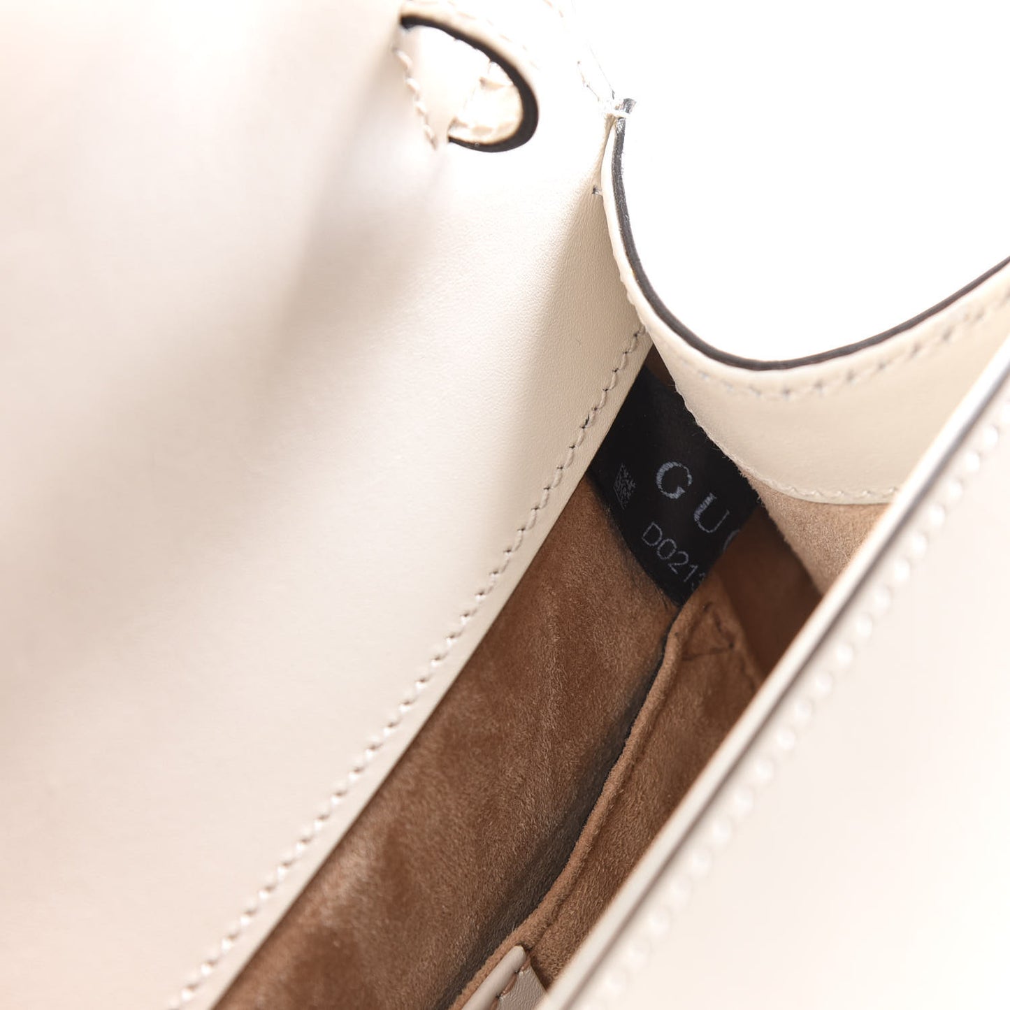 Calfskin Mini Sylvie Top Handle Bag White