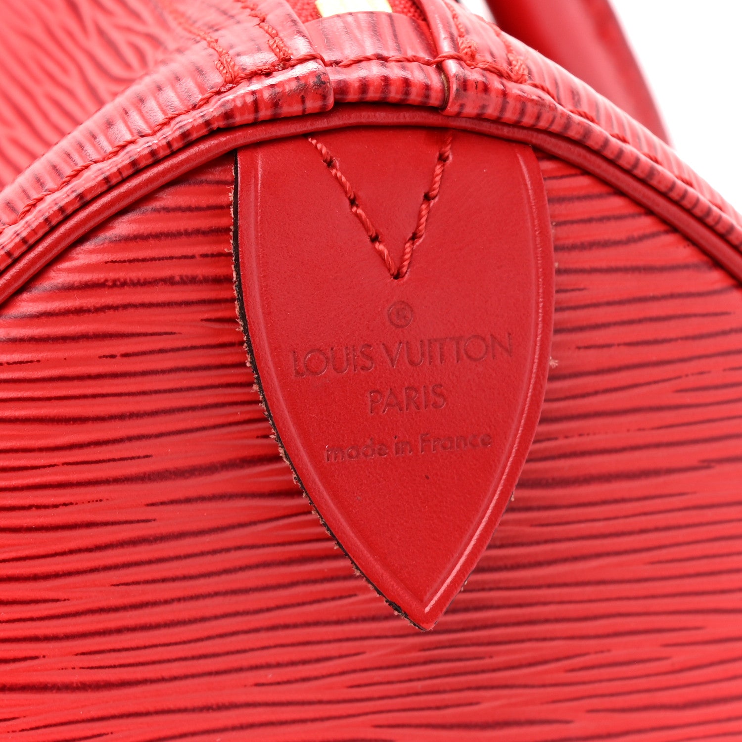 Louis Vuitton Epi Speedy 35 Castillan Red 7 of 16