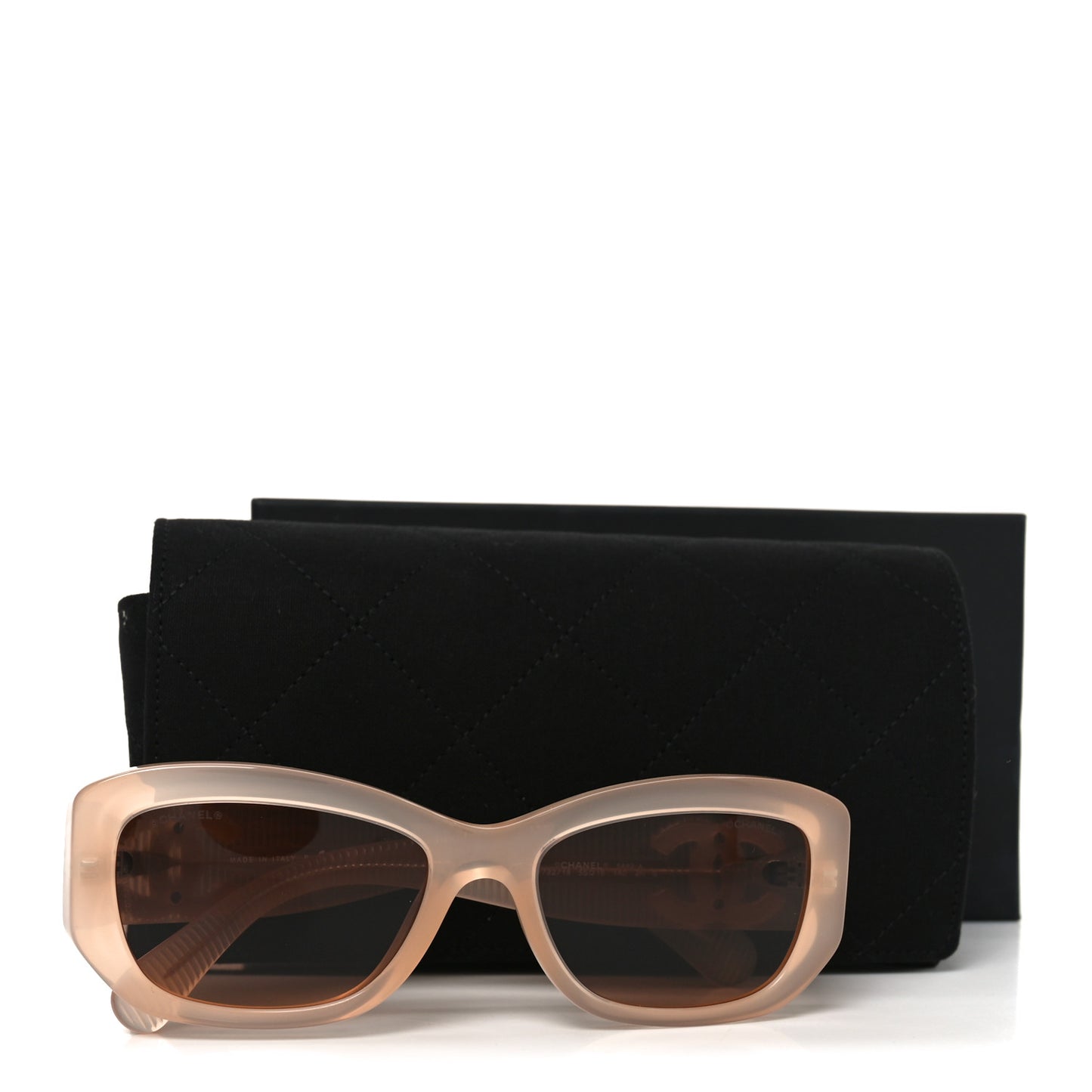 Acetate Rectangle Sunglasses 5493-A Light Pink