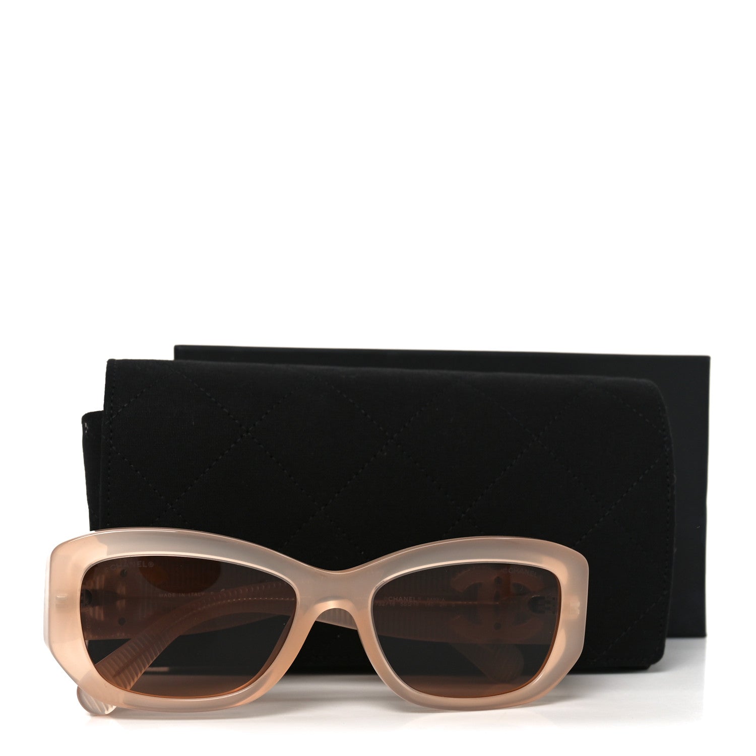 Chanel Acetate Rectangle Sunglasses 5493-A Light Pink 7 of 7