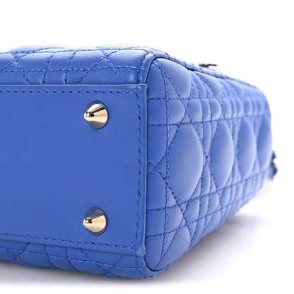 Christian Dior Lambskin Cannage Small My ABCDior Lady Dior Blue 9 of 9