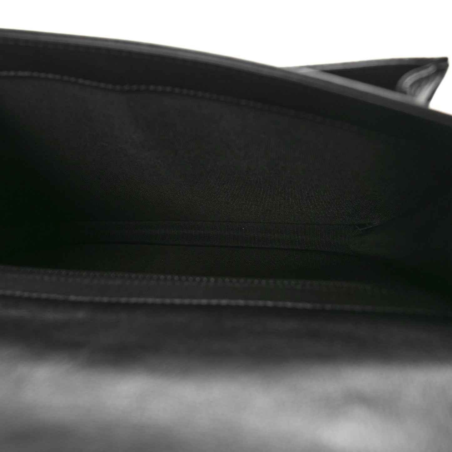 Calfskin Caviar Quilted Chain Handle Flap Black