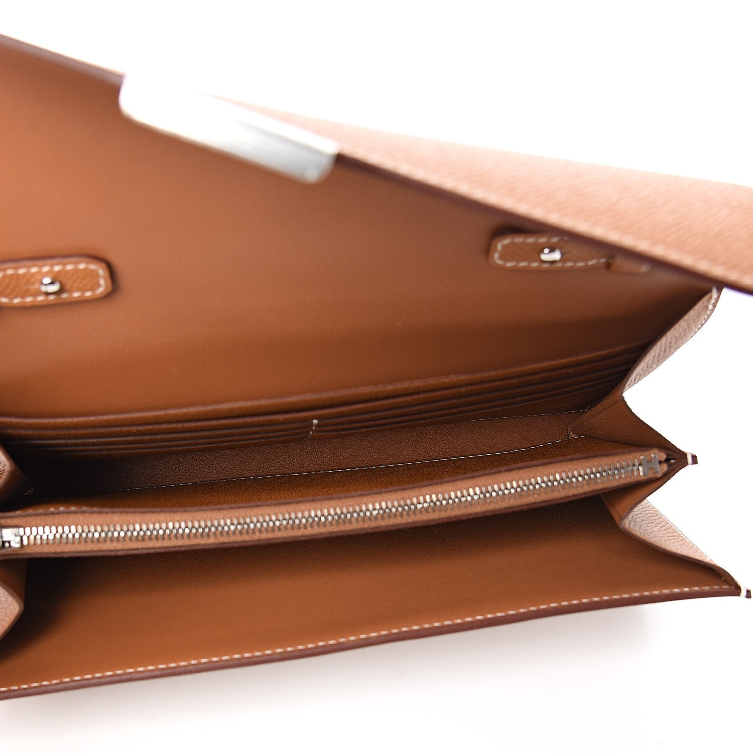Hermes Epsom Constance Long Wallet To Go Gold 4 of 9