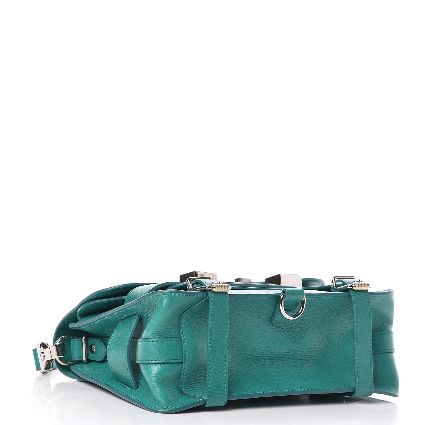 Calfskin PS11 Classic Shoulder Bag Emerald