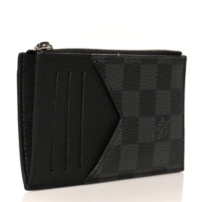Louis Vuitton Damier Graphite Taiga Coin Card Holder 3 of 7
