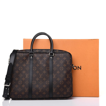 Louis Vuitton Monogram Macassar Porte-Documents Voyage PM 20 of 20