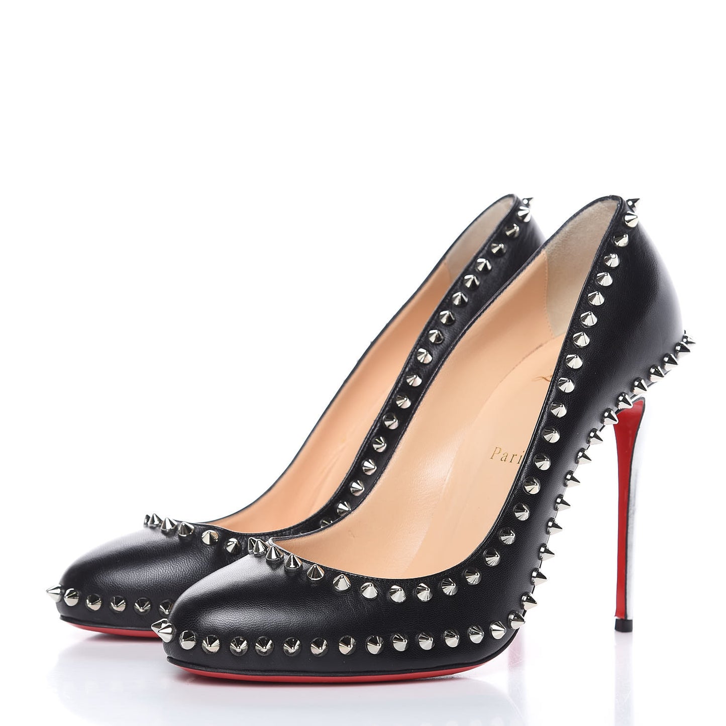 Kid Specchio Dora Spikes 100 Pumps 40 Black Silver