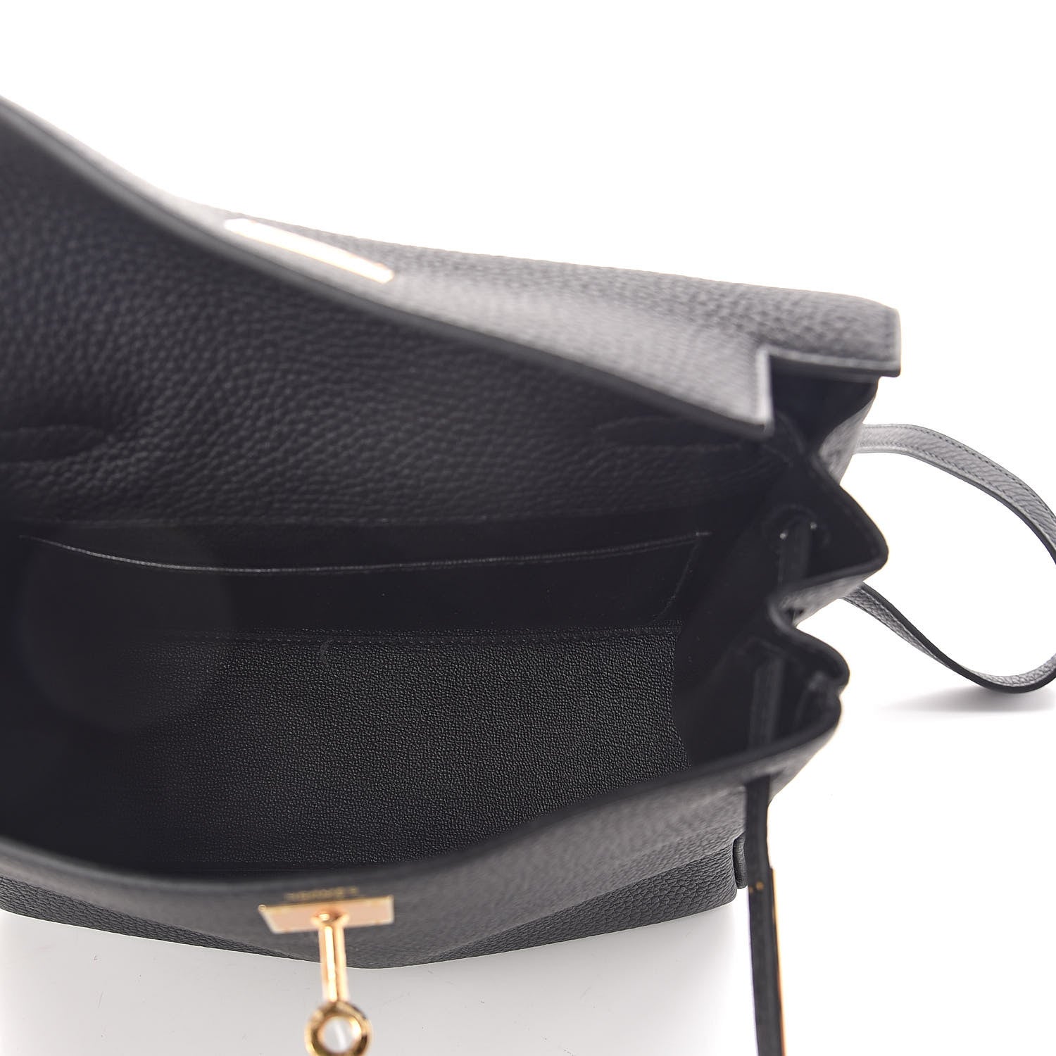 Hermes Togo Kelly Ado Backpack Black 5 of 8