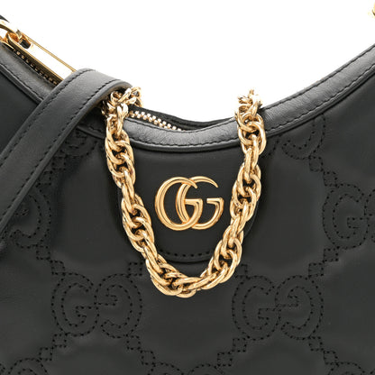Gucci Calfskin GG Matelasse Mini Hobo Shoulder Bag Black 8 of 12